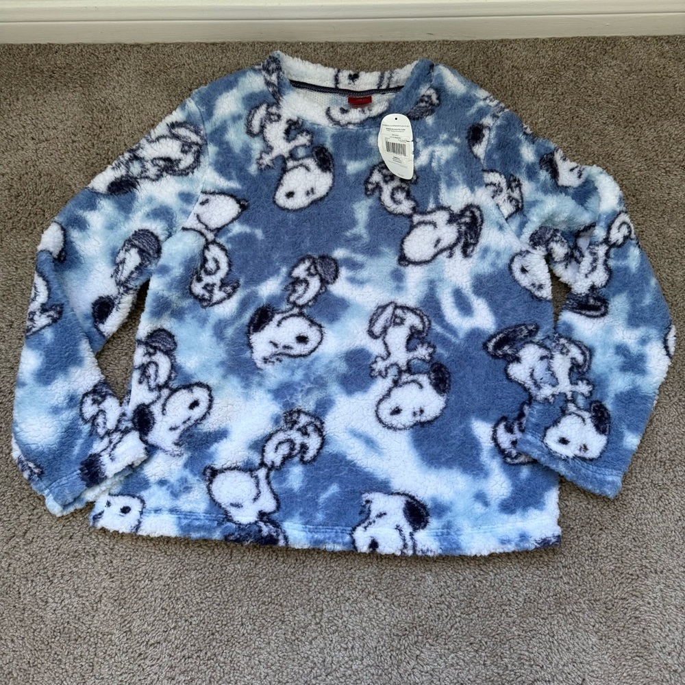 Peanuts Sleep longsleeve small 4-6 in blue